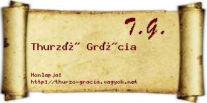 Thurzó Grácia névjegykártya